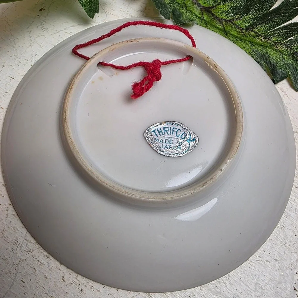 Vintage Utah Mini Souvenir Plate Mormon Pioneers Salt Lake Scenic Gold Rim‎ 4 in